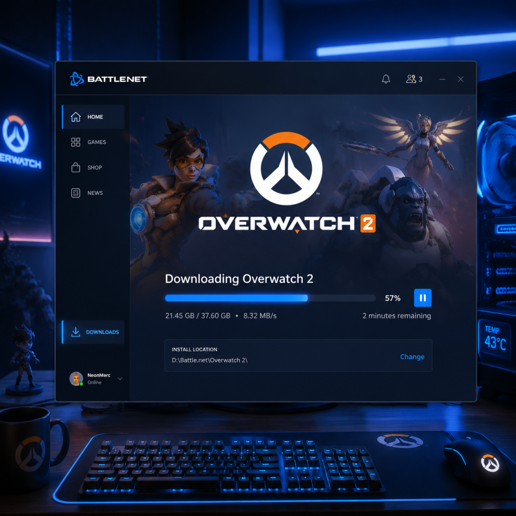 Overwatch Download & Installation guide screenshot