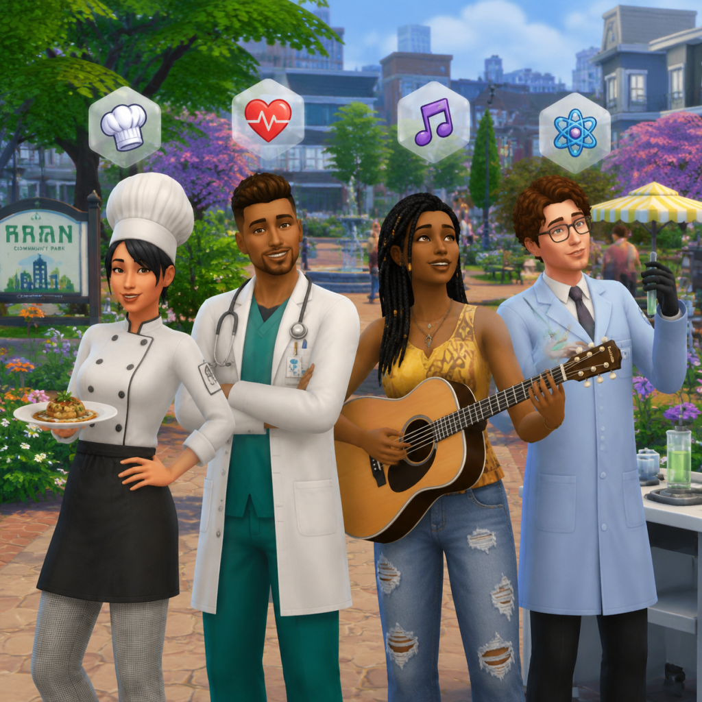 The Sims 4 Characters & Roles guide screenshot