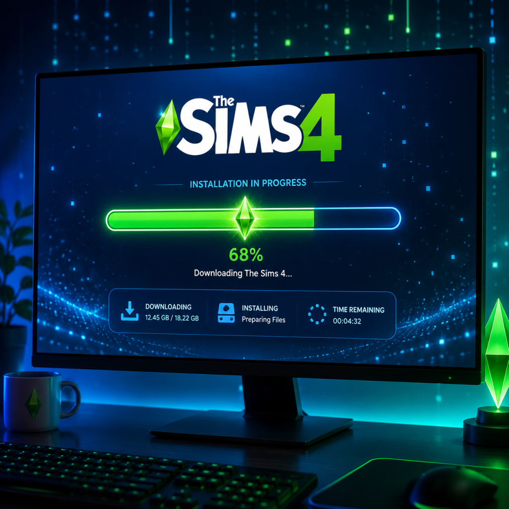 The Sims 4 Download & Installation guide screenshot