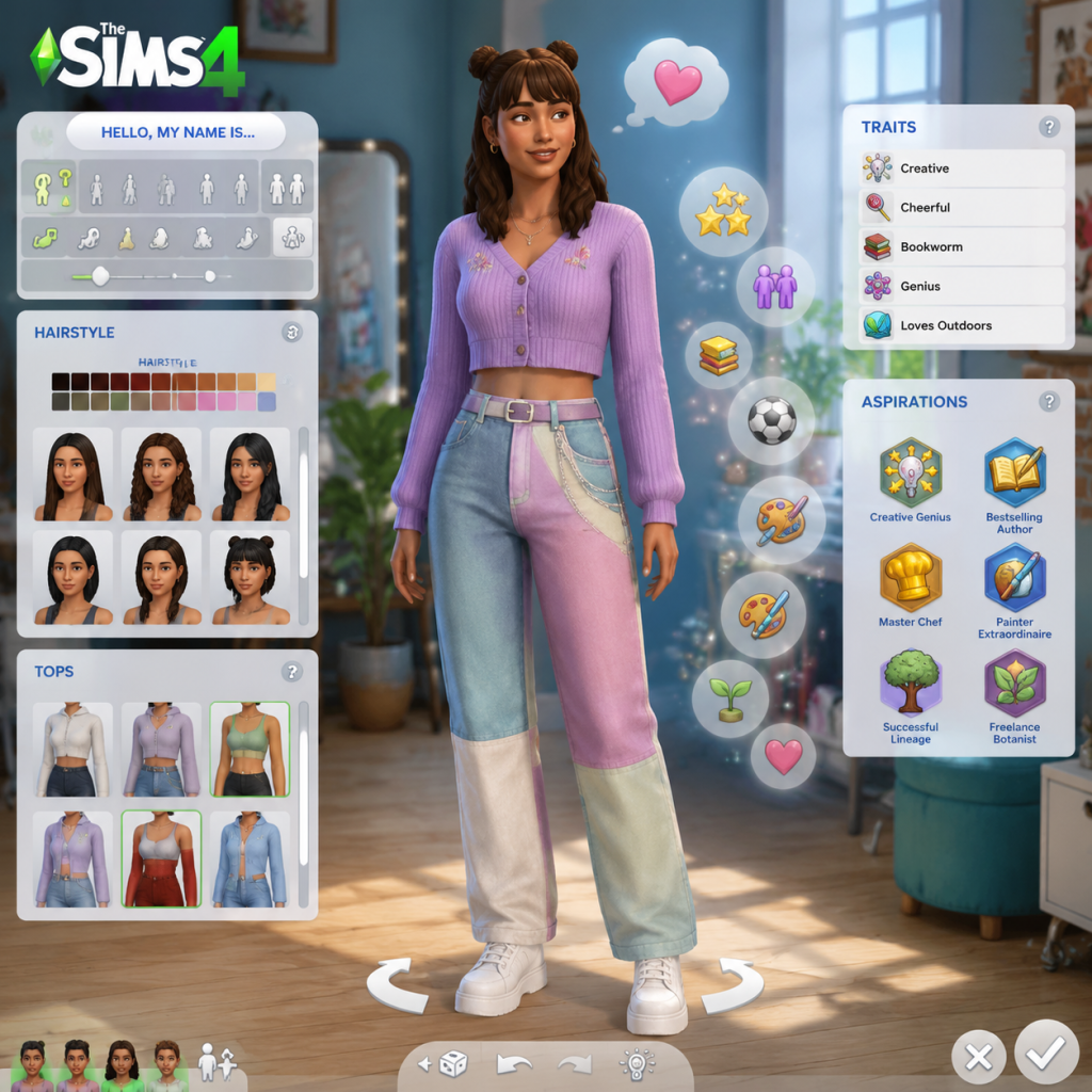 The Sims 4 Getting Started guide screenshot