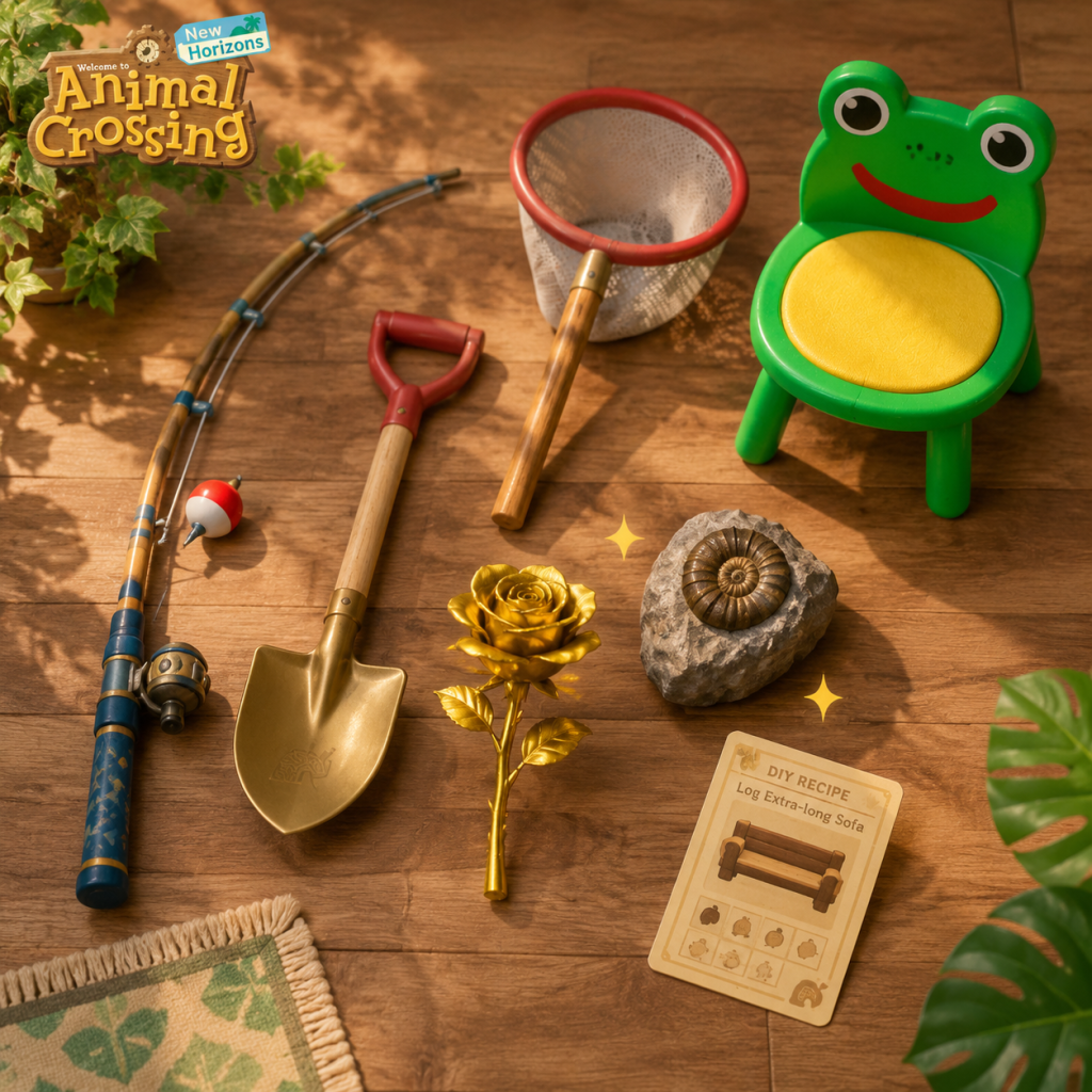 Animal Crossing: New Horizons All Game Items guide screenshot