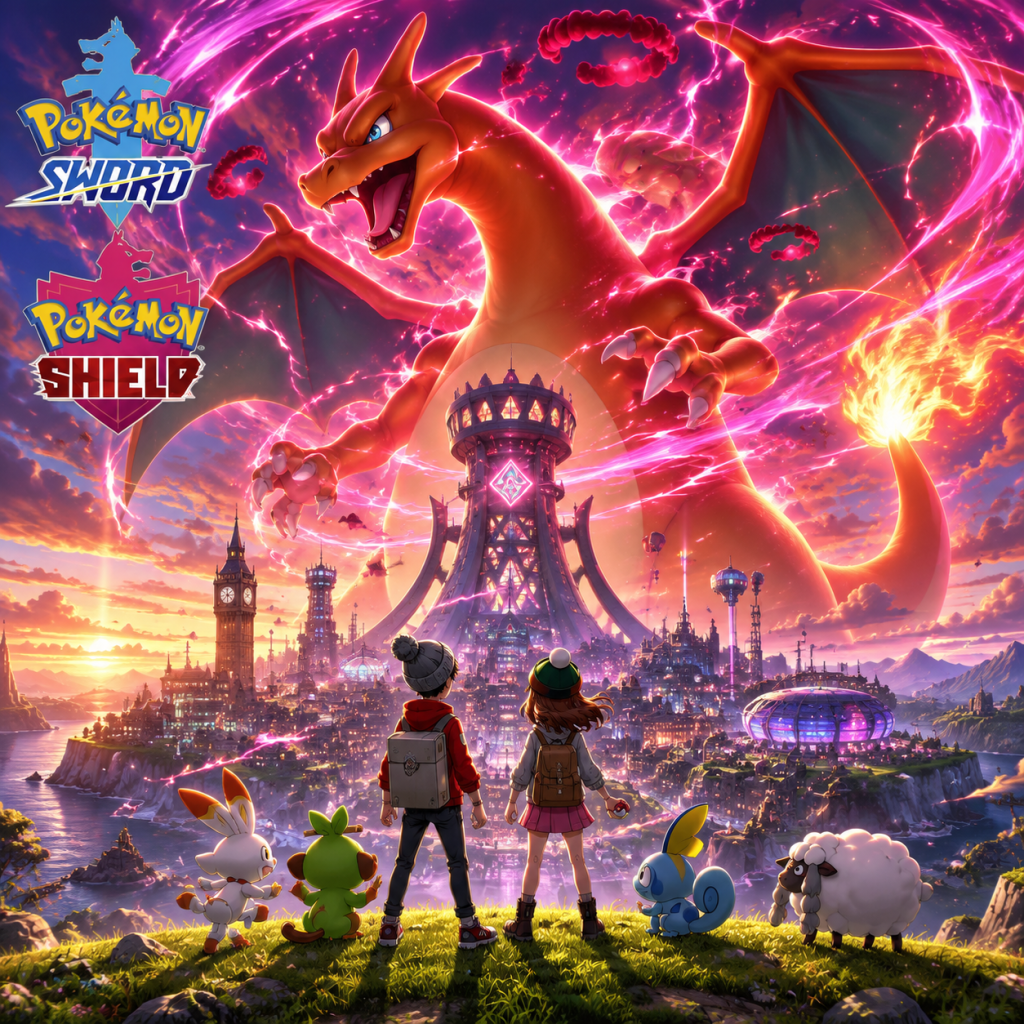 Pokémon Sword and Shield game poster and cover art