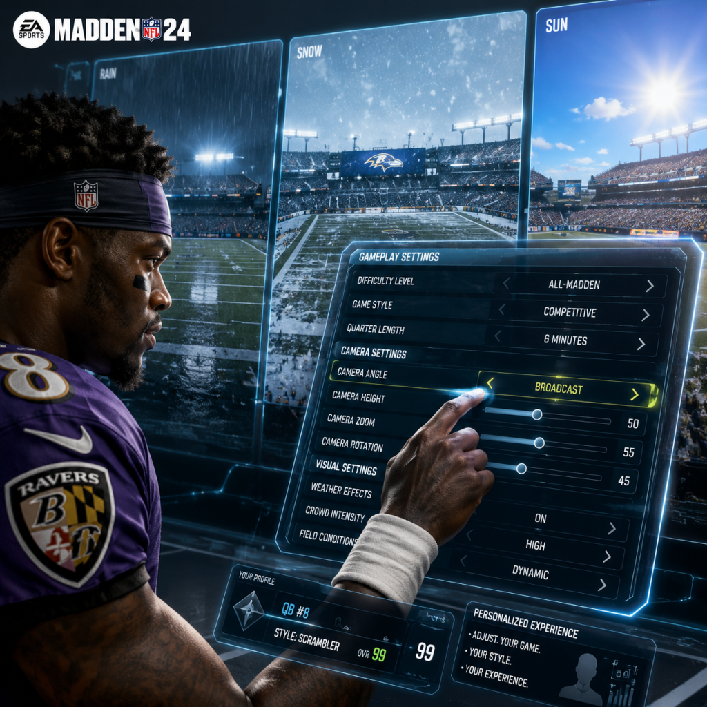 Madden NFL 24 Game Settings guide screenshot