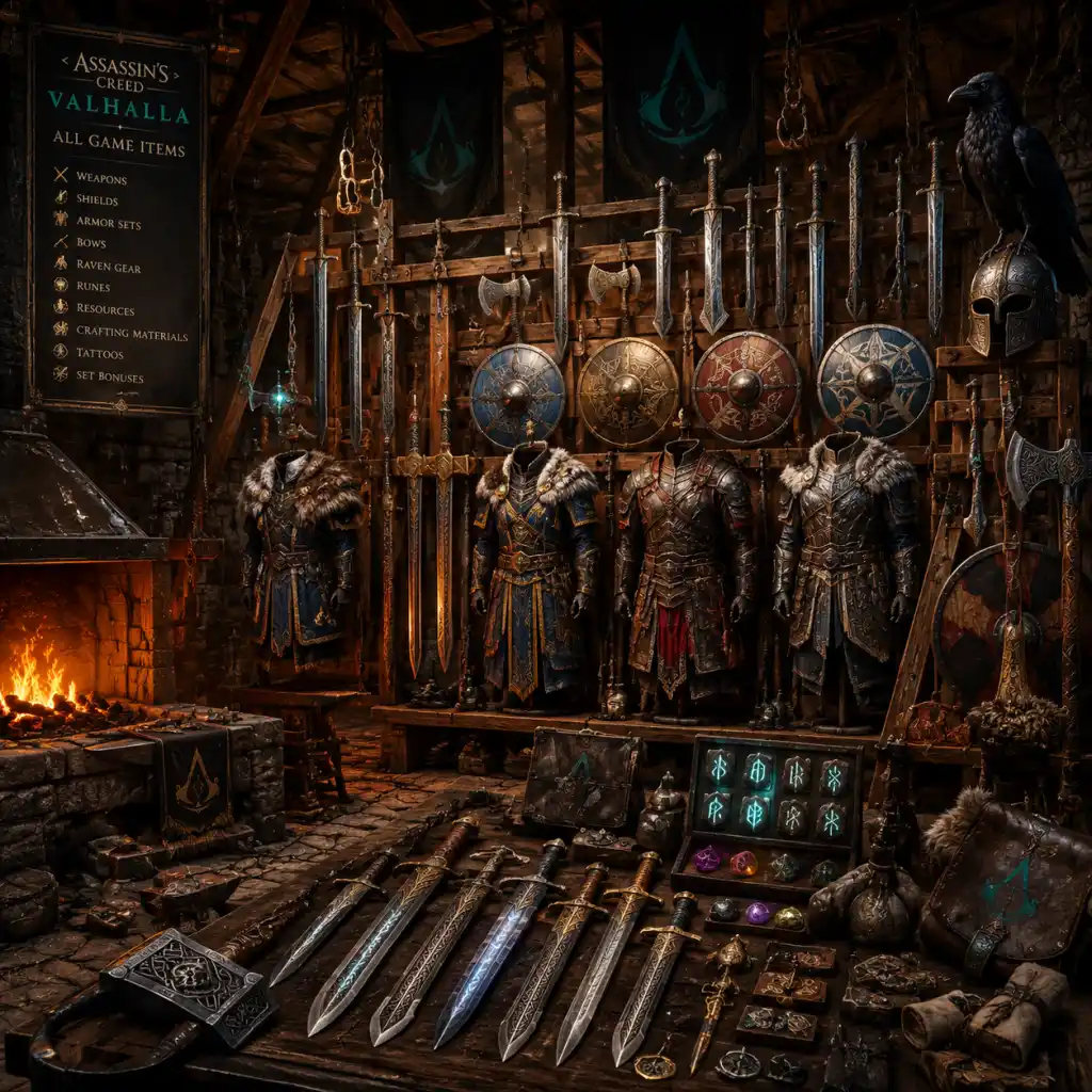 Assassin's Creed Valhalla All Game Items guide screenshot