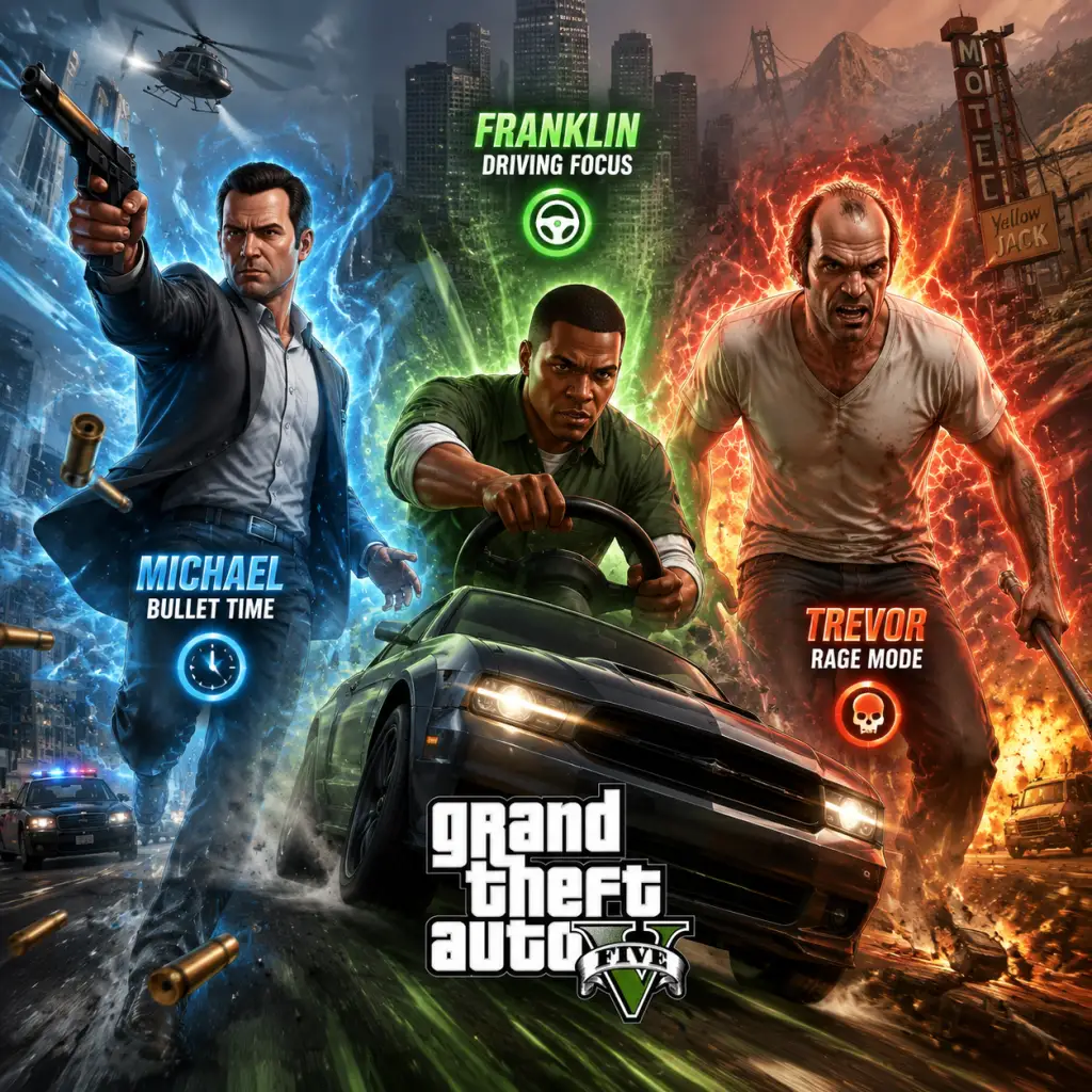 Grand Theft Auto V Character Skills guide screenshot