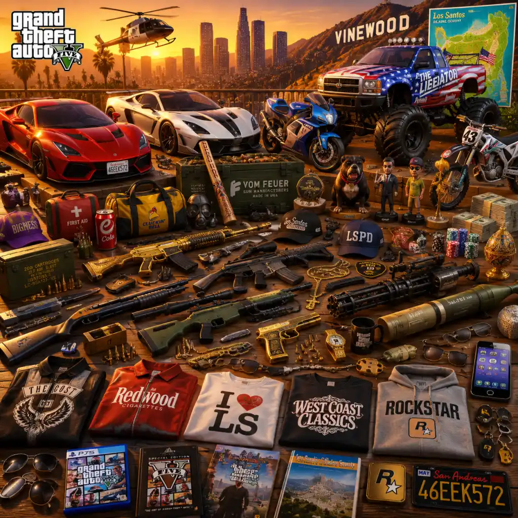 Grand Theft Auto V All Game Items guide screenshot