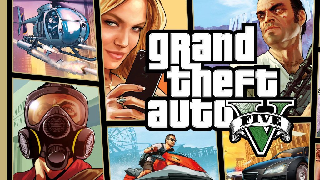 Grand Theft Auto V game poster and cover art