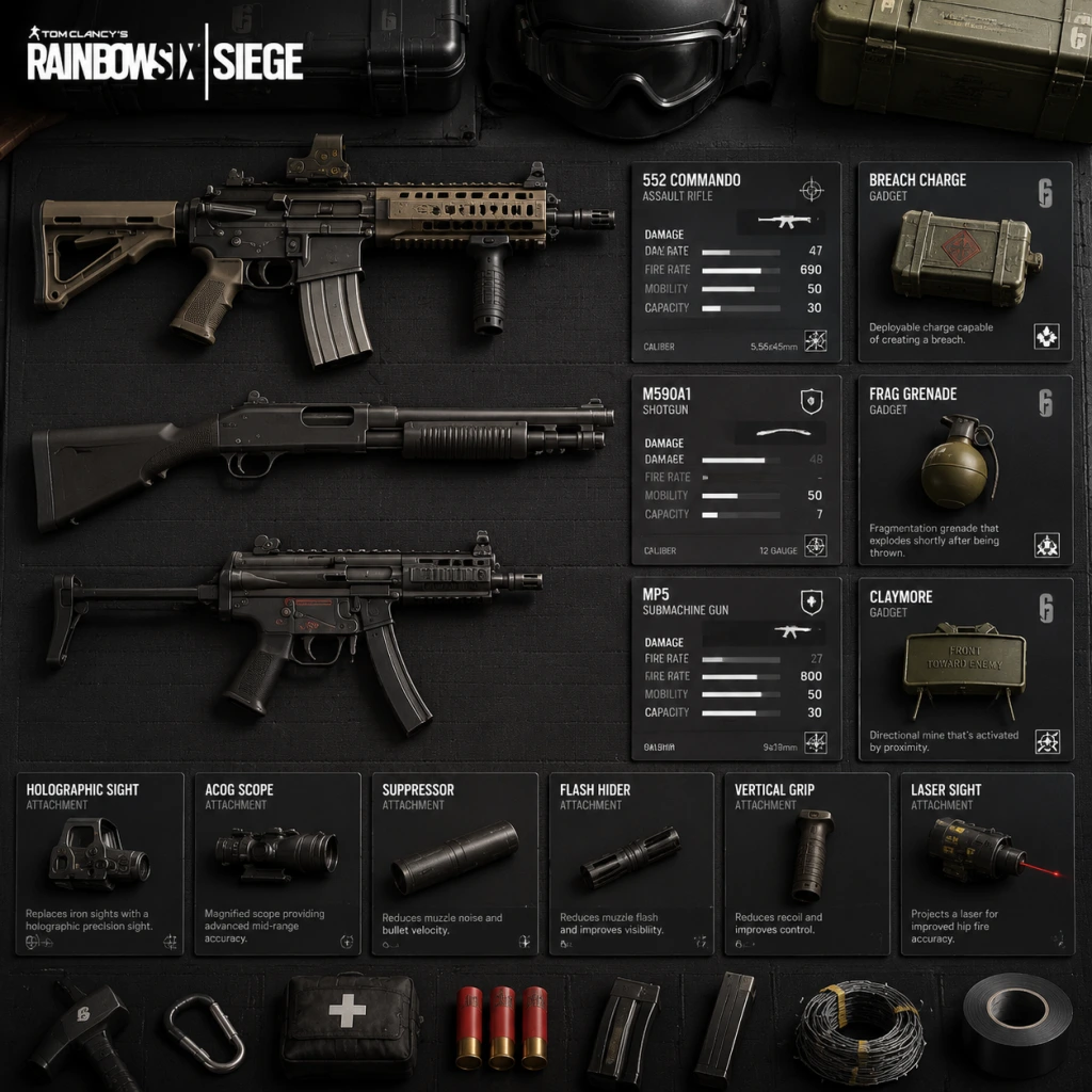 Tom Clancy's Rainbow Six Siege All Game Items guide screenshot