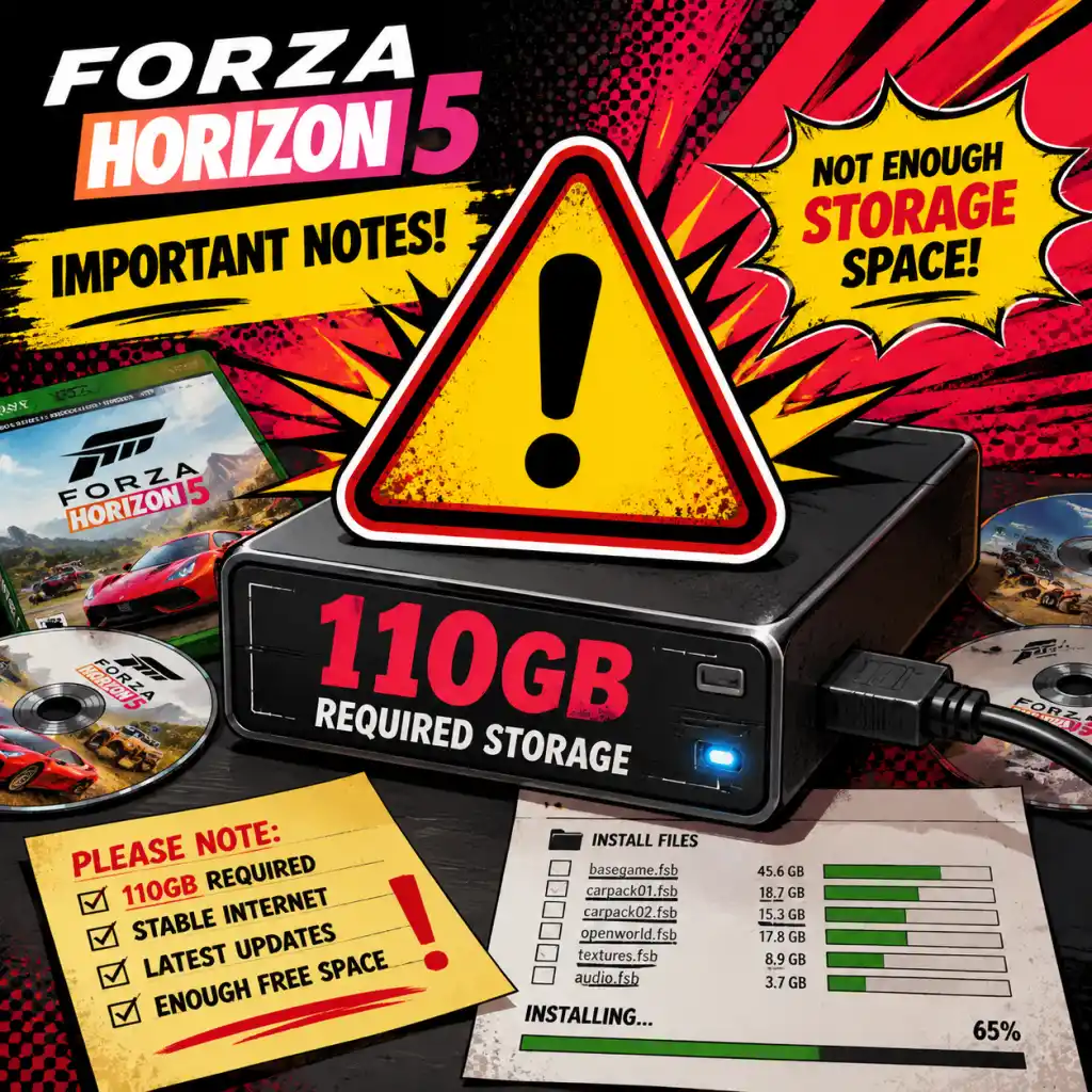 Forza Horizon 5 Important Notes guide screenshot