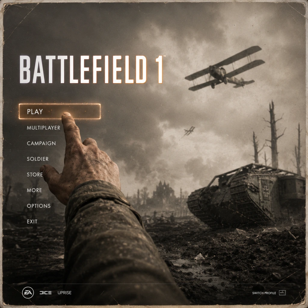 Battlefield 1 Getting Started guide screenshot