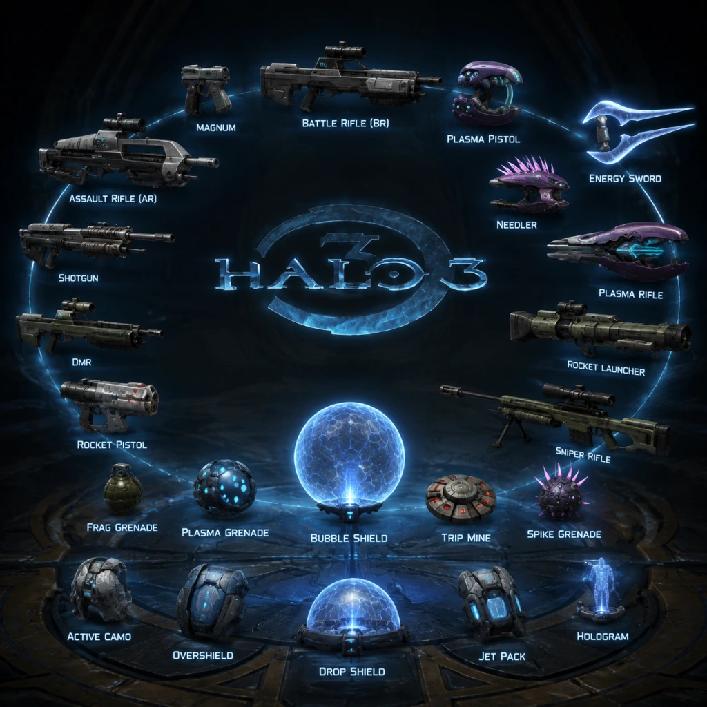 Halo 3 All Game Items guide screenshot
