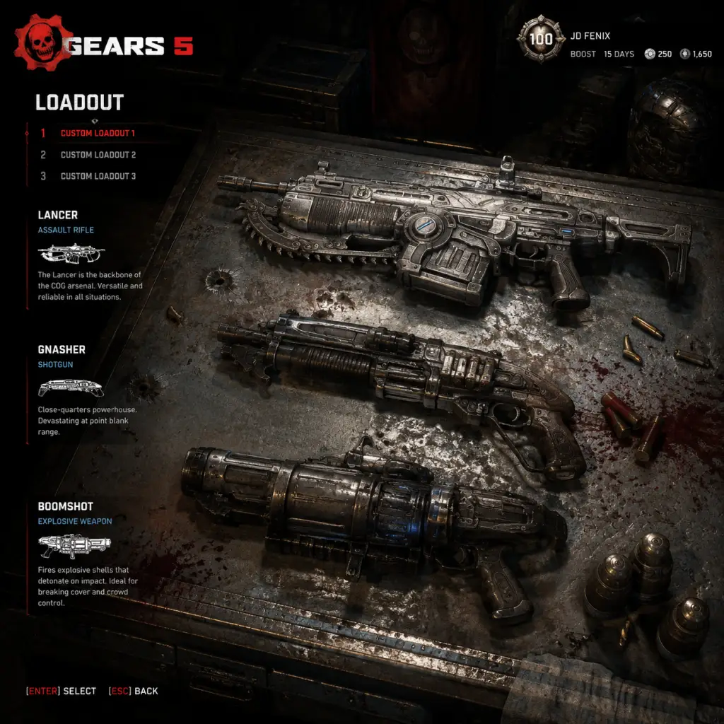 Gears 5 All Game Items guide screenshot