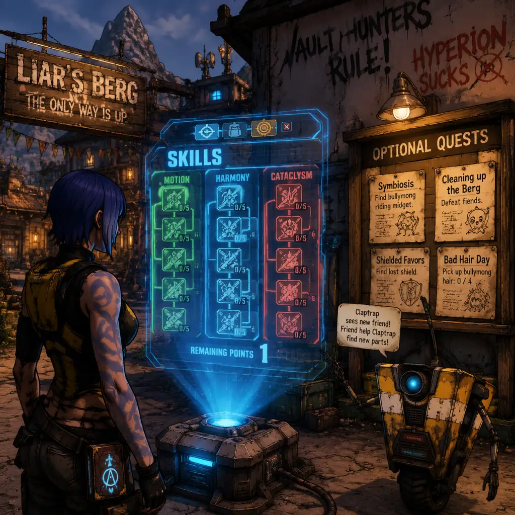 Borderlands 2 Getting Started guide screenshot