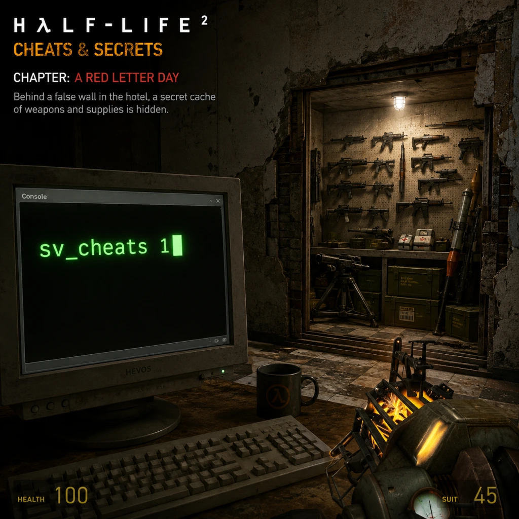 Half-Life 2 Cheats & Secrets guide screenshot