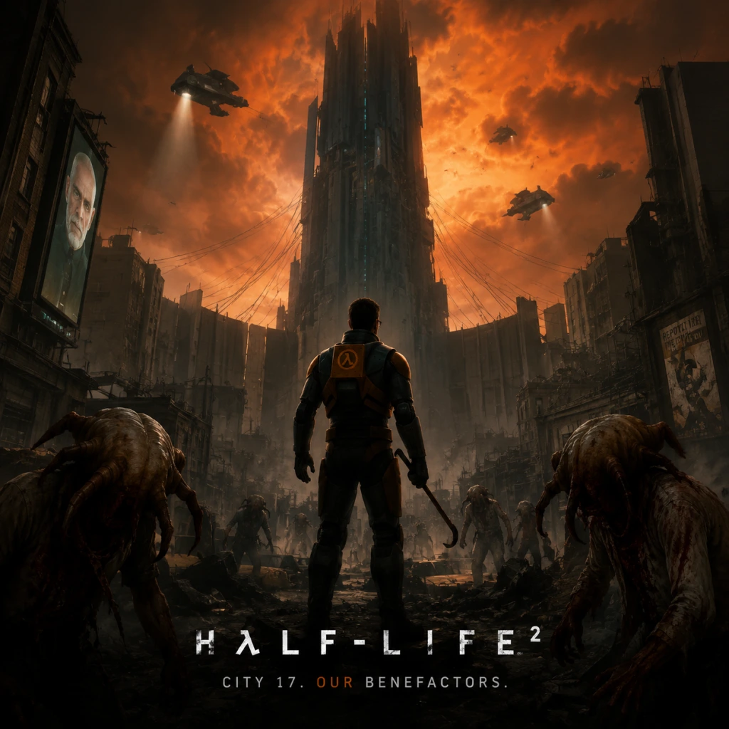 Half-Life 2 game poster and cover art