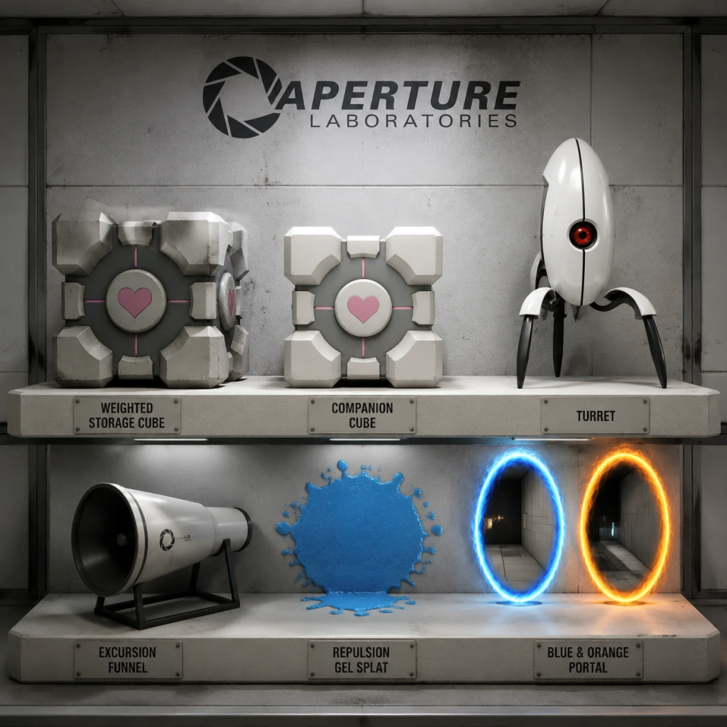 Portal 2 All Game Items guide screenshot