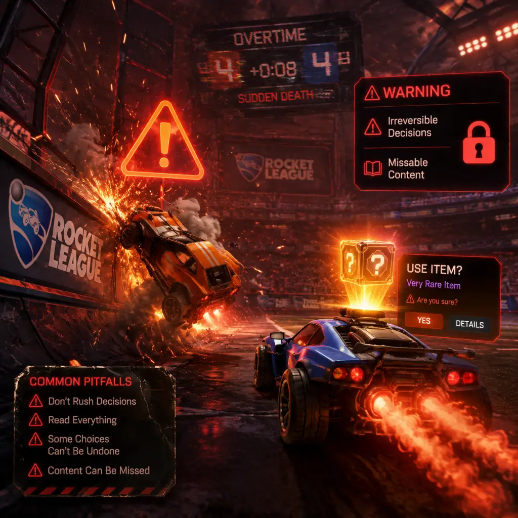 Rocket League Important Notes guide screenshot