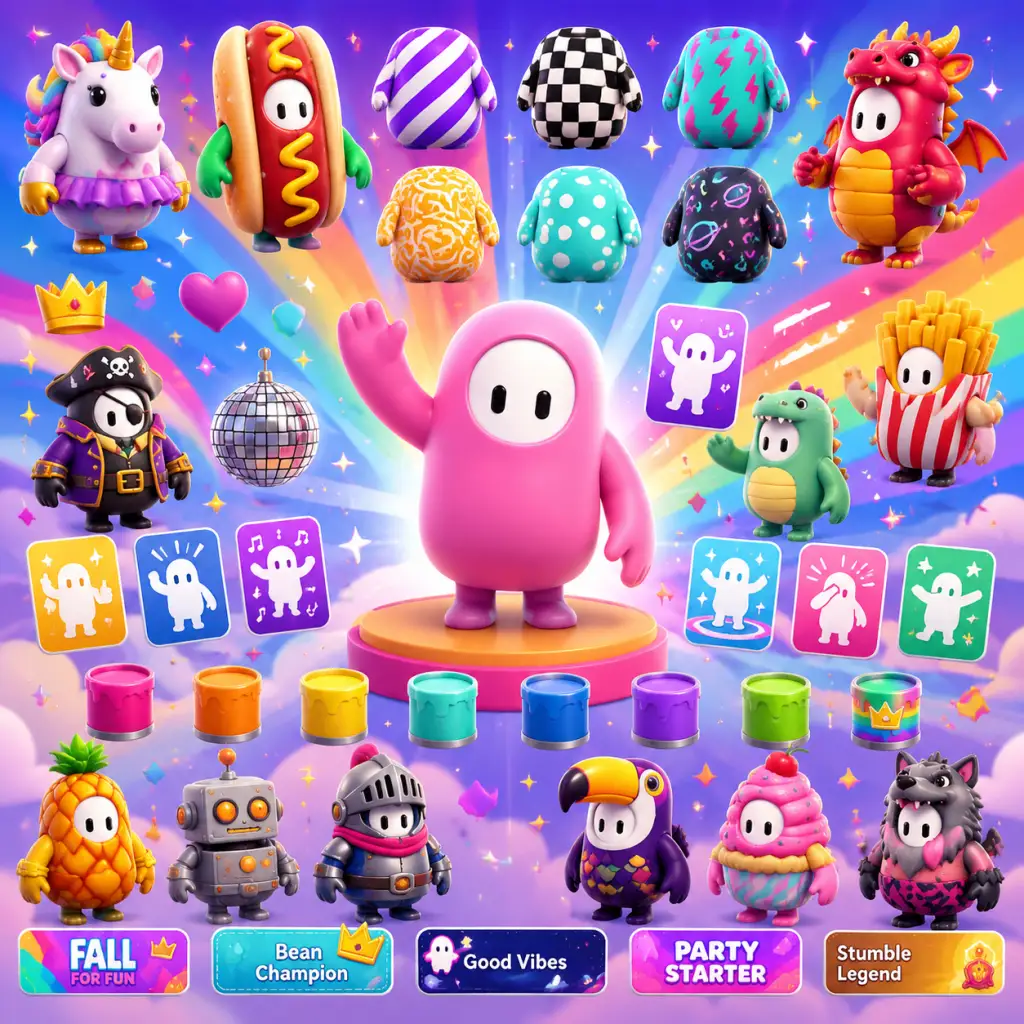 Fall Guys All Game Items guide screenshot