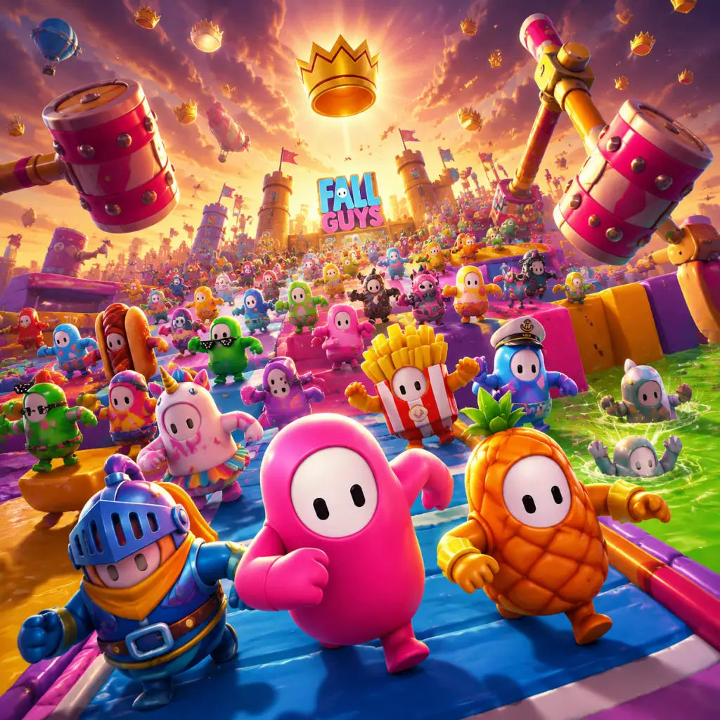 Fall Guys game poster and cover art