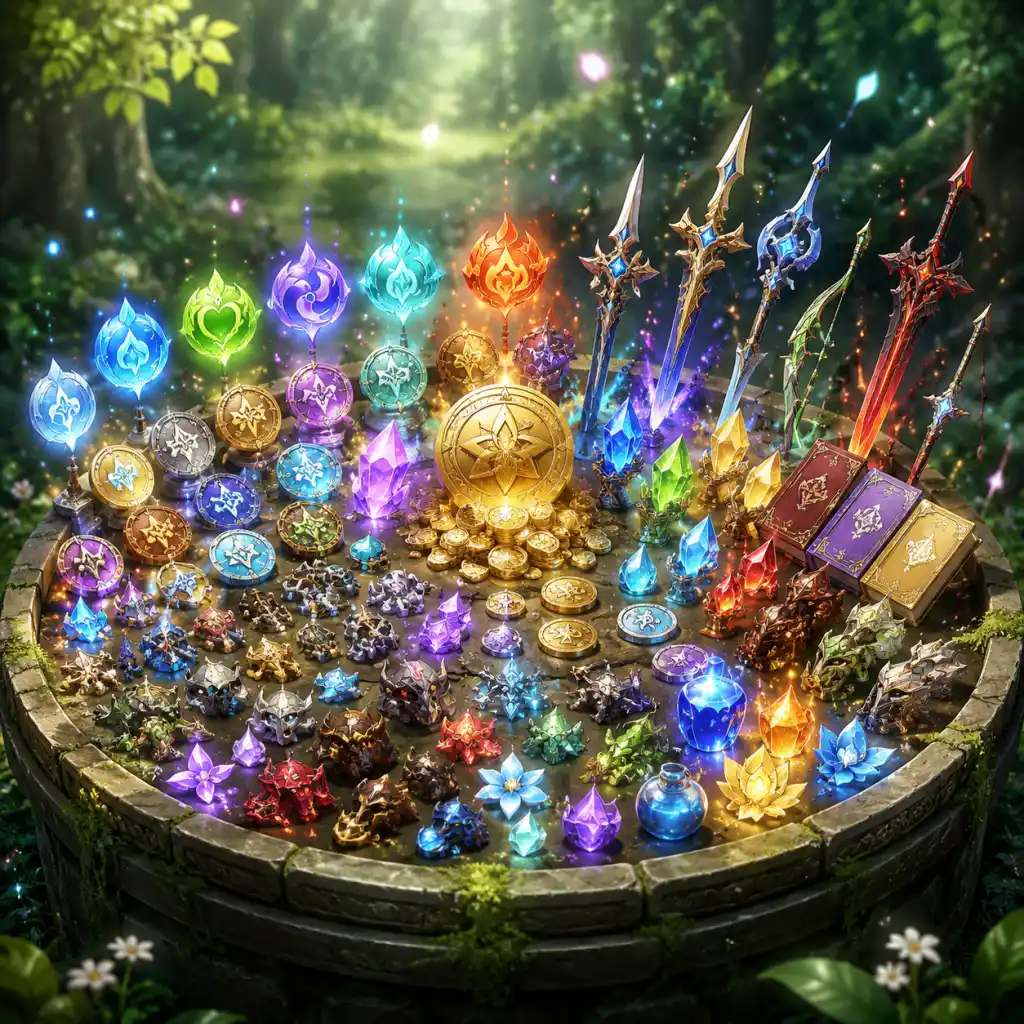 Genshin Impact All Game Items guide screenshot