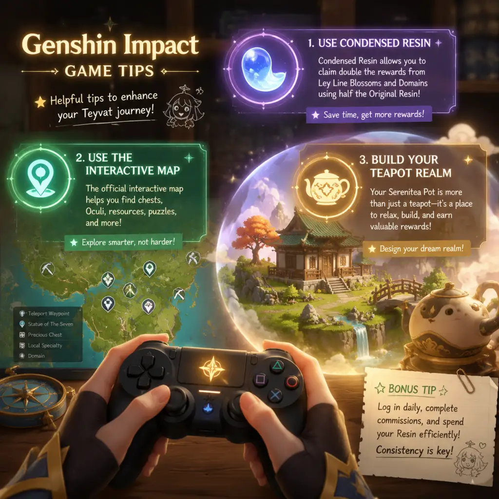 Genshin Impact Game Tips guide screenshot