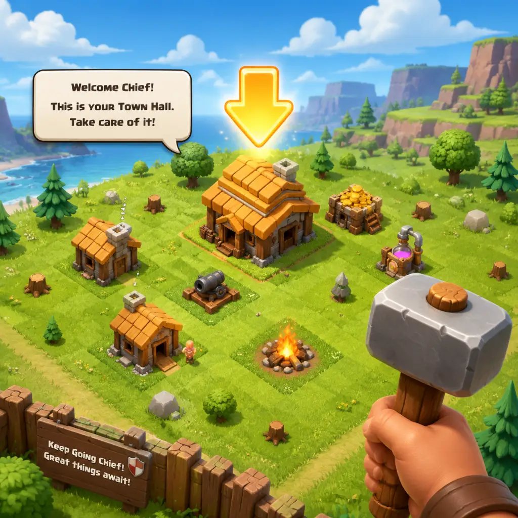 Clash of Clans Getting Started guide screenshot