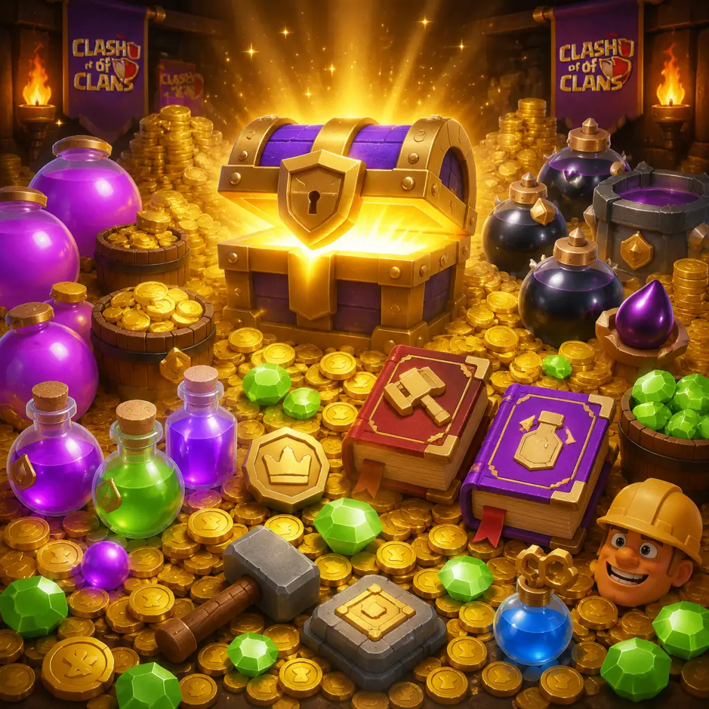 Clash of Clans All Game Items guide screenshot