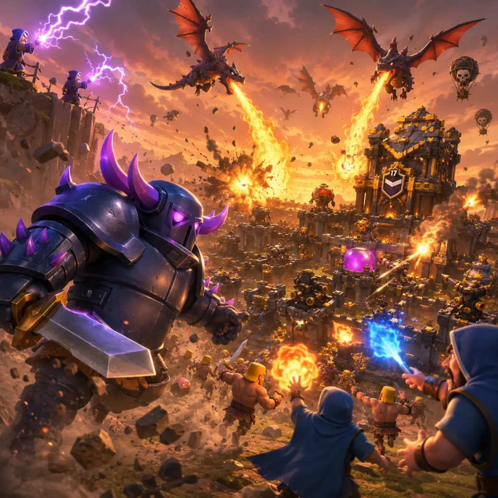 Clash of Clans game poster and cover art