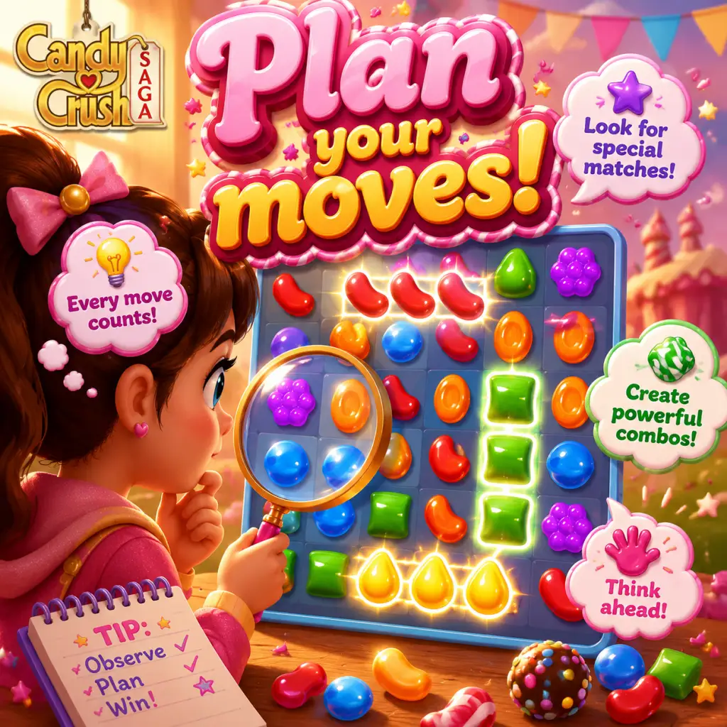 Candy Crush Saga Game Tips guide screenshot