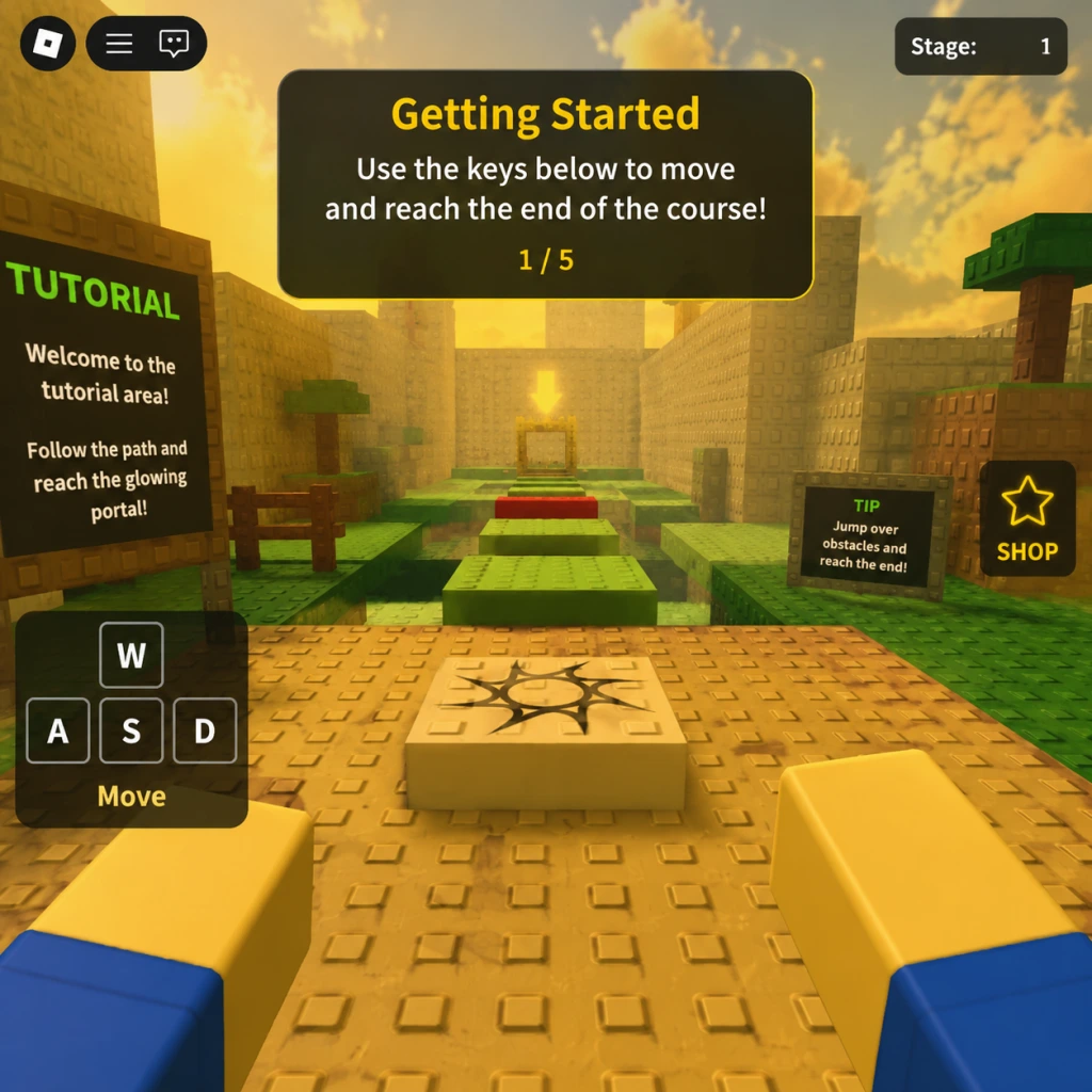 Roblox Getting Started guide screenshot