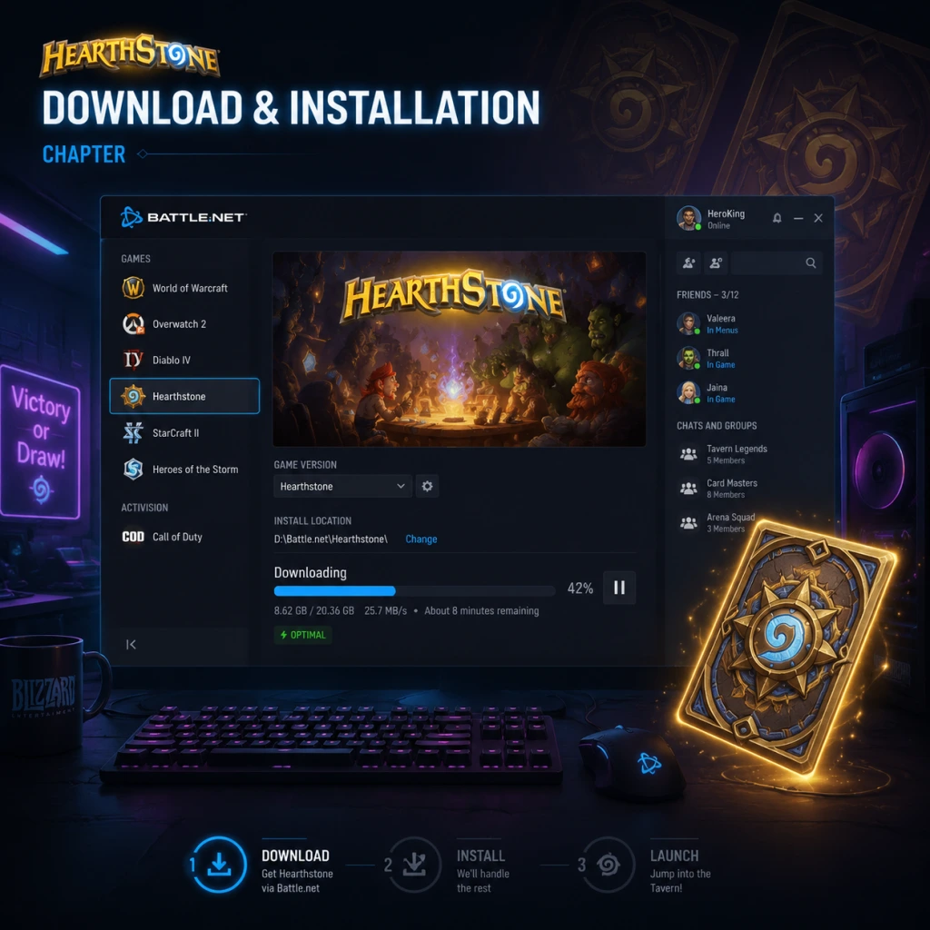 Hearthstone Download & Installation guide screenshot
