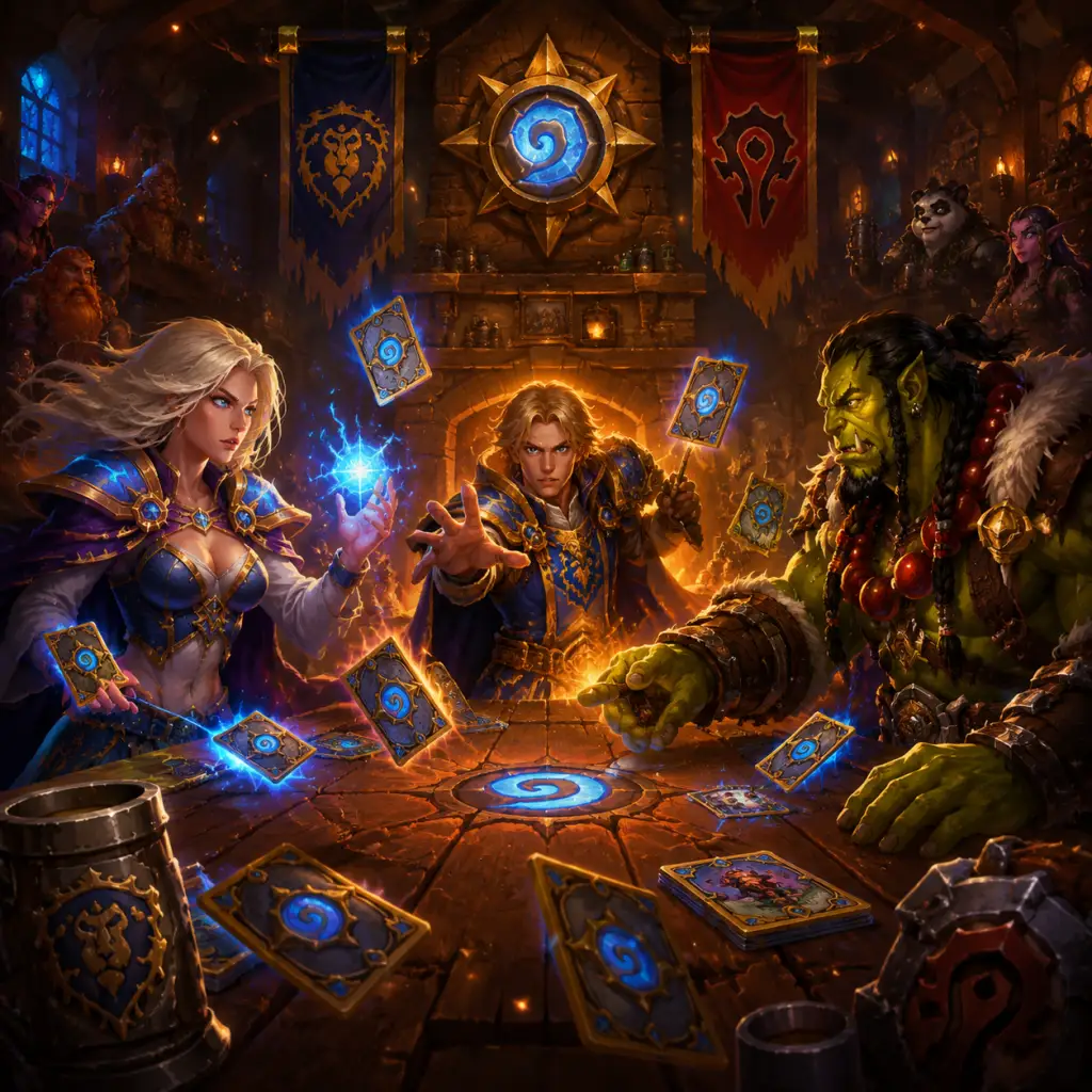 Hearthstone game poster and cover art