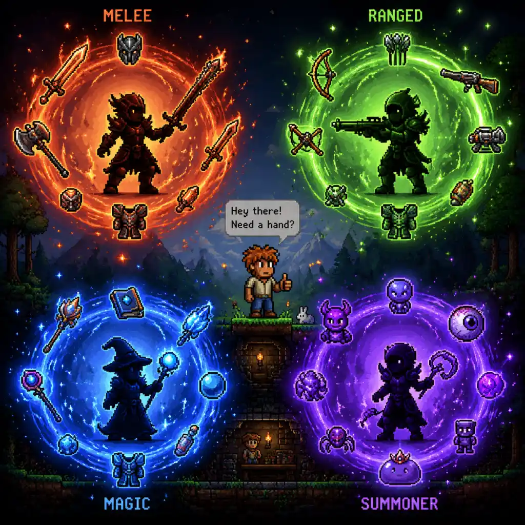 Terraria Character Skills guide screenshot