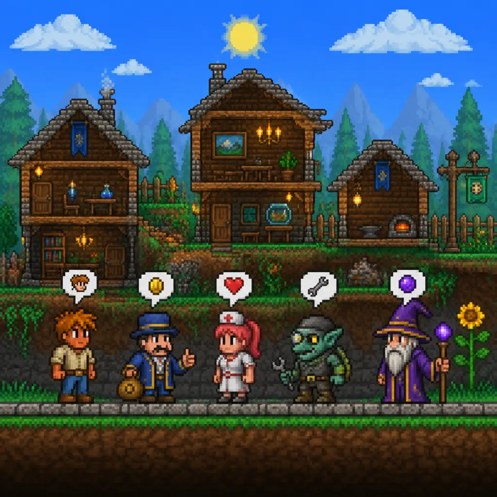 Terraria Characters & Roles guide screenshot