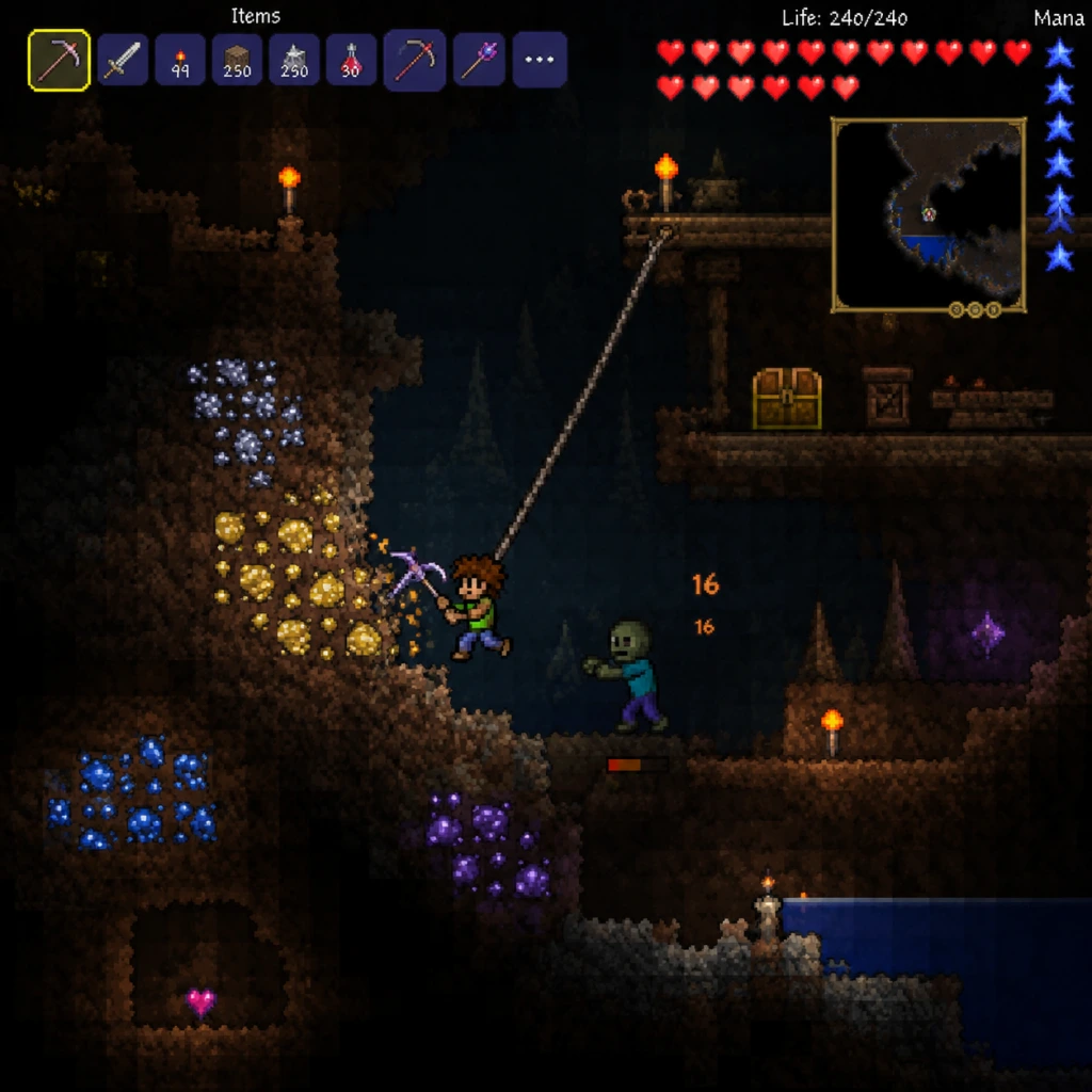 Terraria Core Gameplay guide screenshot