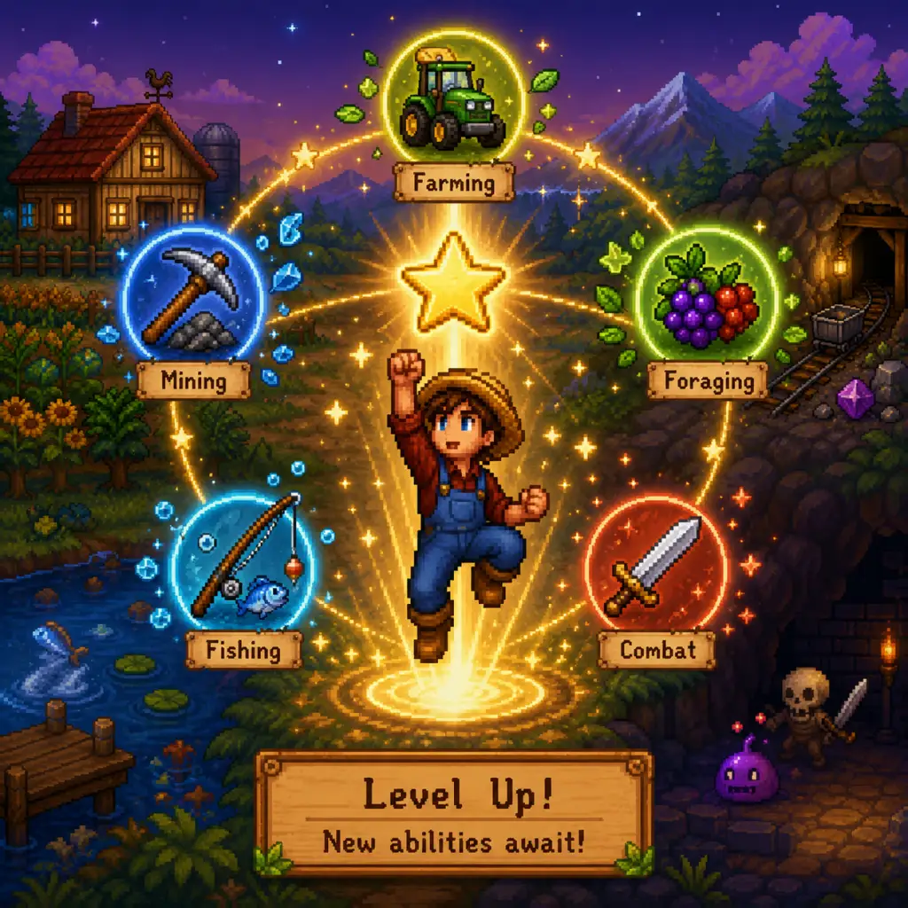 Stardew Valley Character Skills guide screenshot