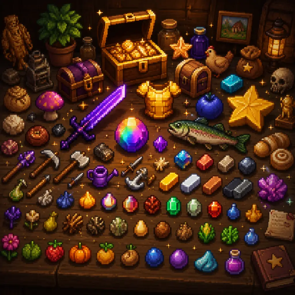 Stardew Valley All Game Items guide screenshot