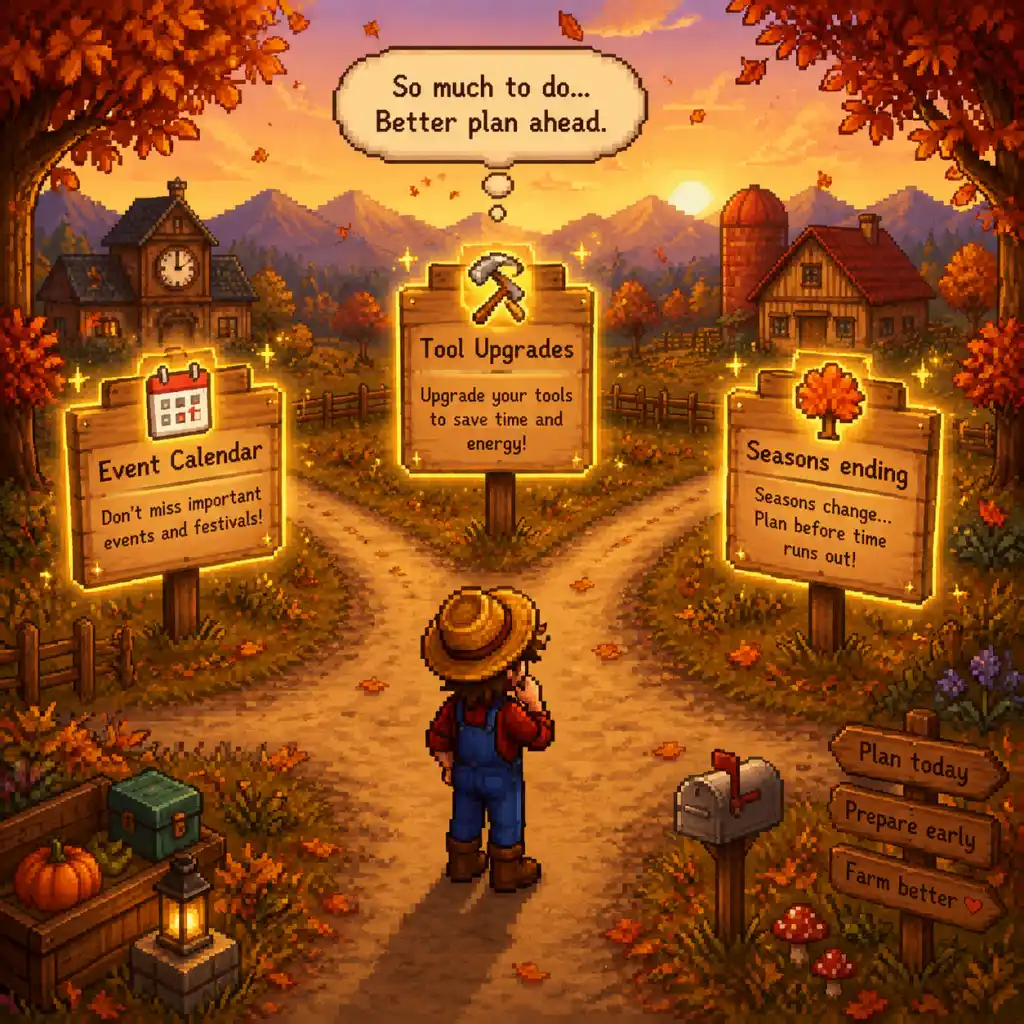 Stardew Valley Important Notes guide screenshot