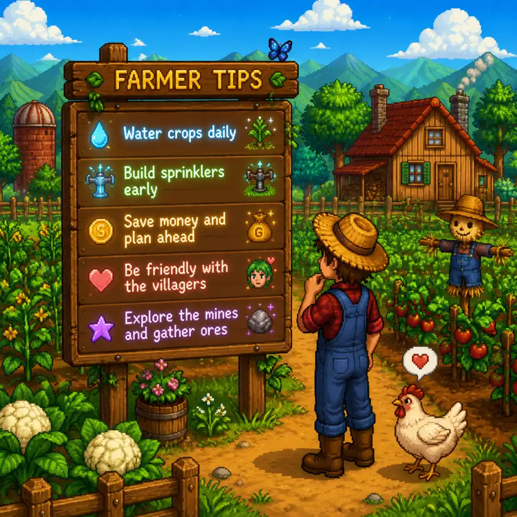 Stardew Valley Game Tips guide screenshot