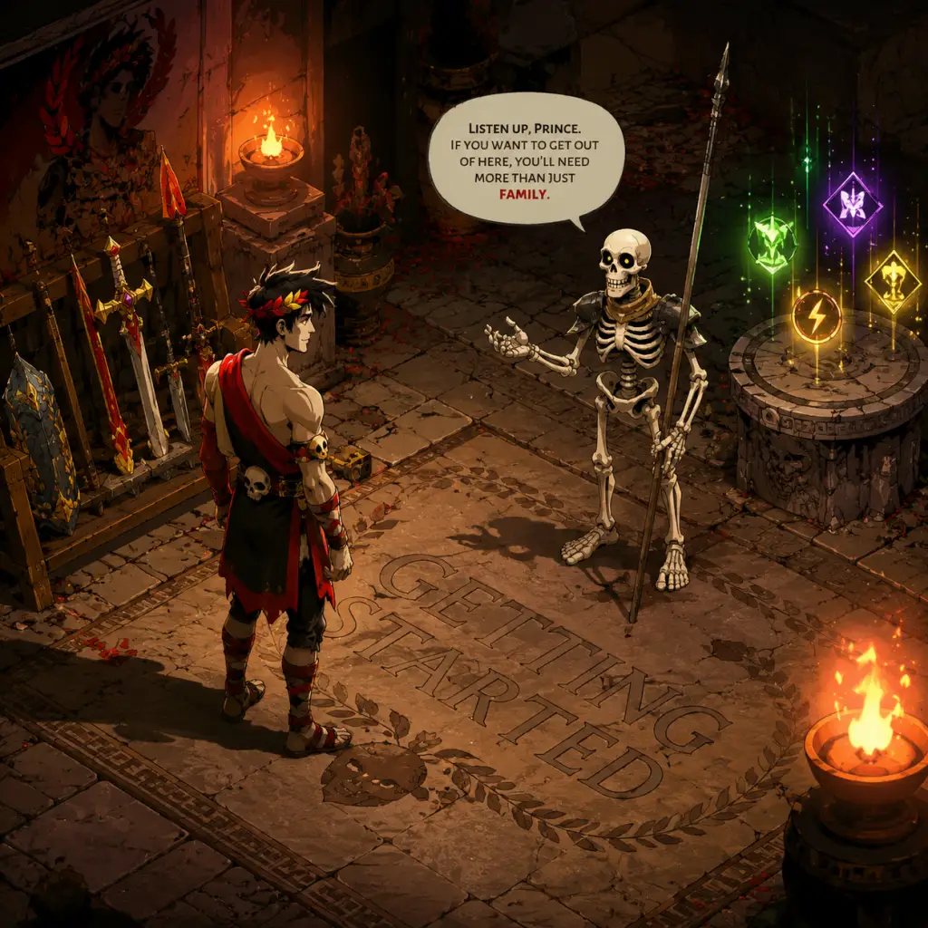 Hades Getting Started guide screenshot