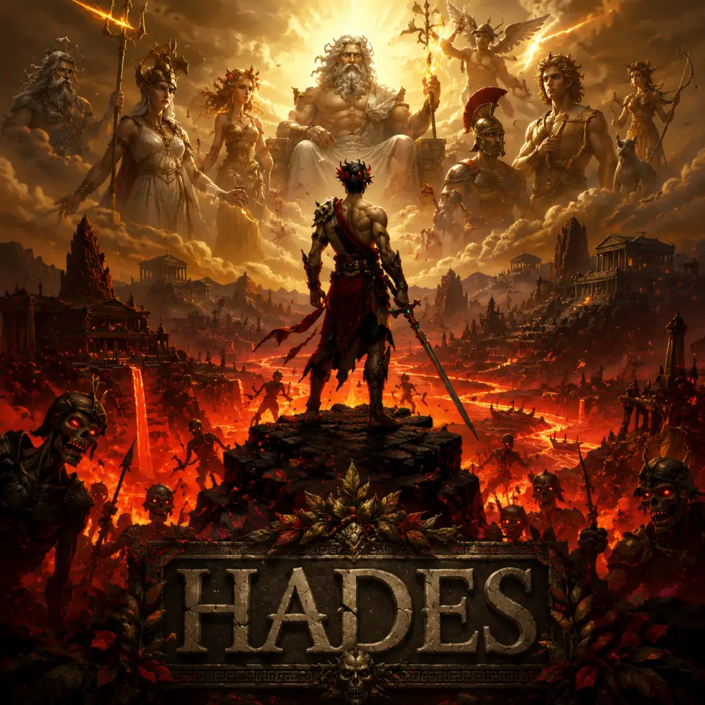 Hades game poster and cover art