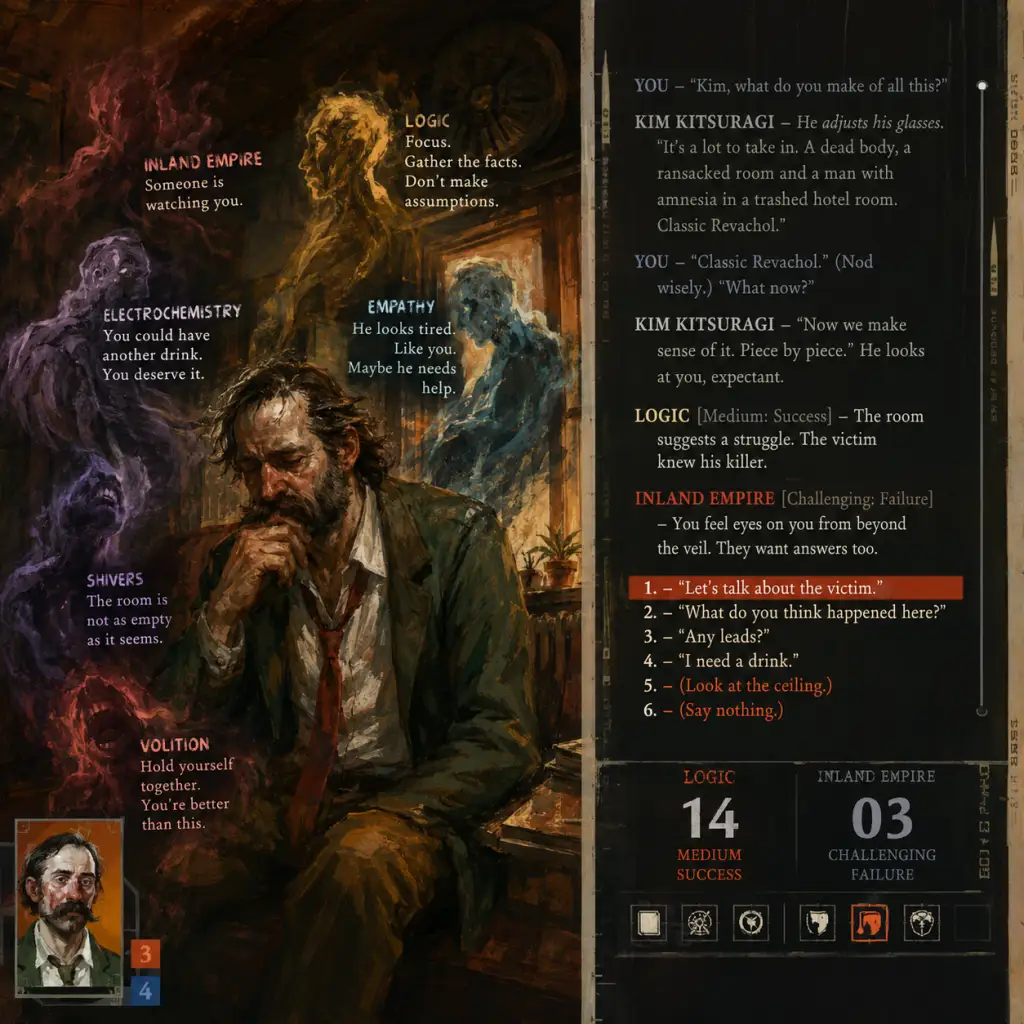 Disco Elysium Core Gameplay guide screenshot
