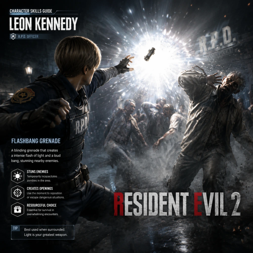 Resident Evil 2 Character Skills guide screenshot