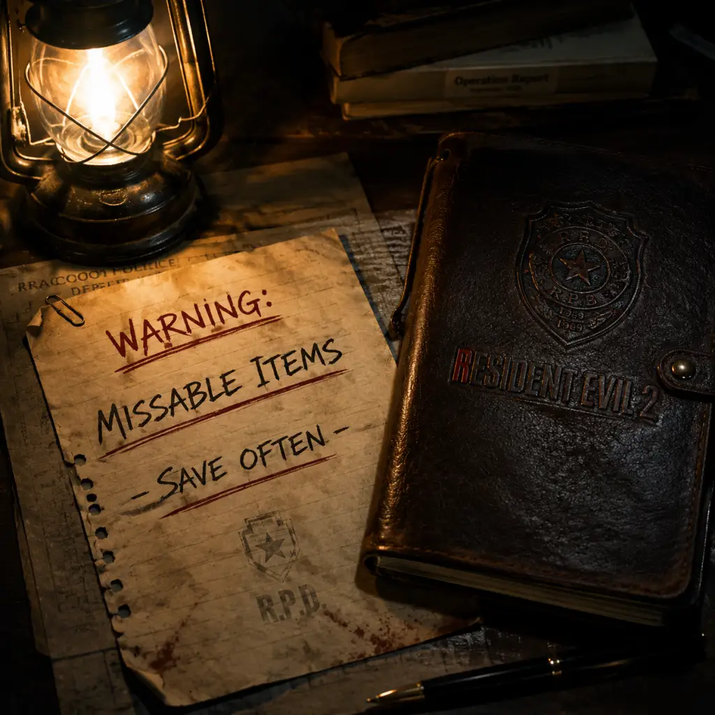 Resident Evil 2 Important Notes guide screenshot