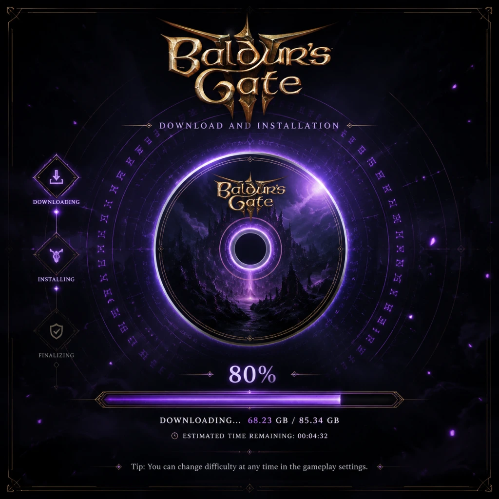 Baldur's Gate 3 Download & Installation guide screenshot