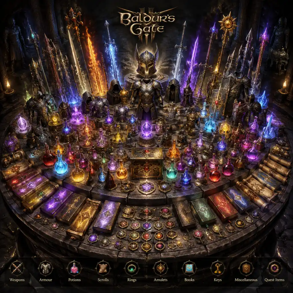 Baldur's Gate 3 All Game Items guide screenshot