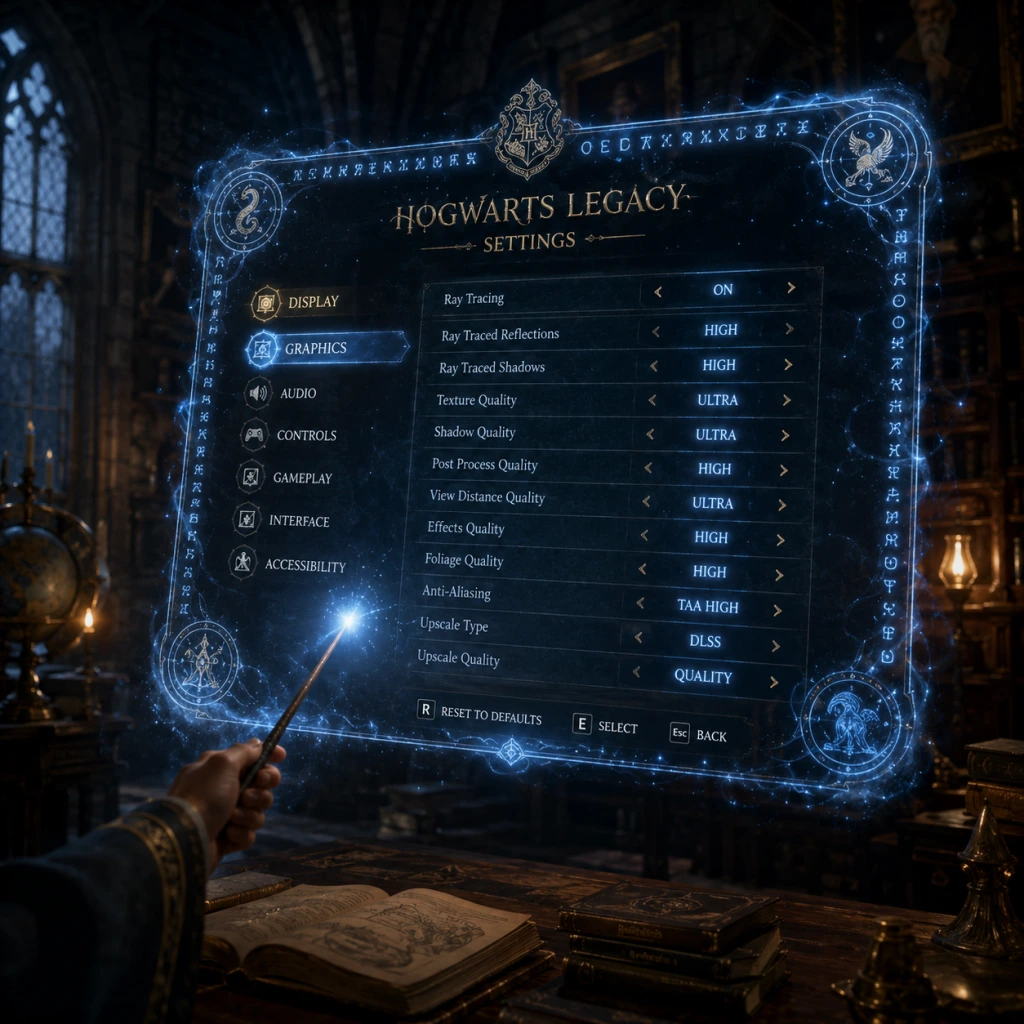 Hogwarts Legacy Game Settings guide screenshot