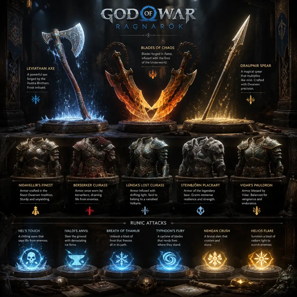 God of War Ragnarök All Game Items guide screenshot
