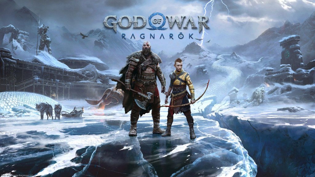 God of War Ragnarök game poster and cover art