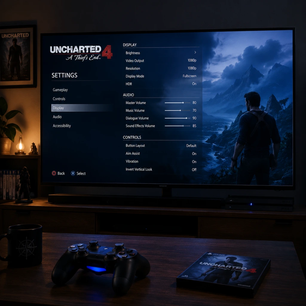 Uncharted 4: A Thief's End Game Settings guide screenshot